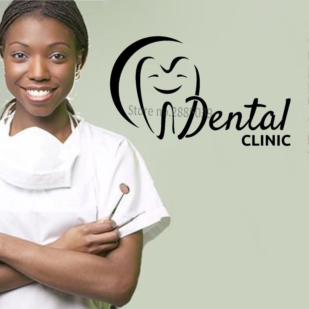 Smiling Teeth Dental Clinic Logo Wall Decals Stomatology