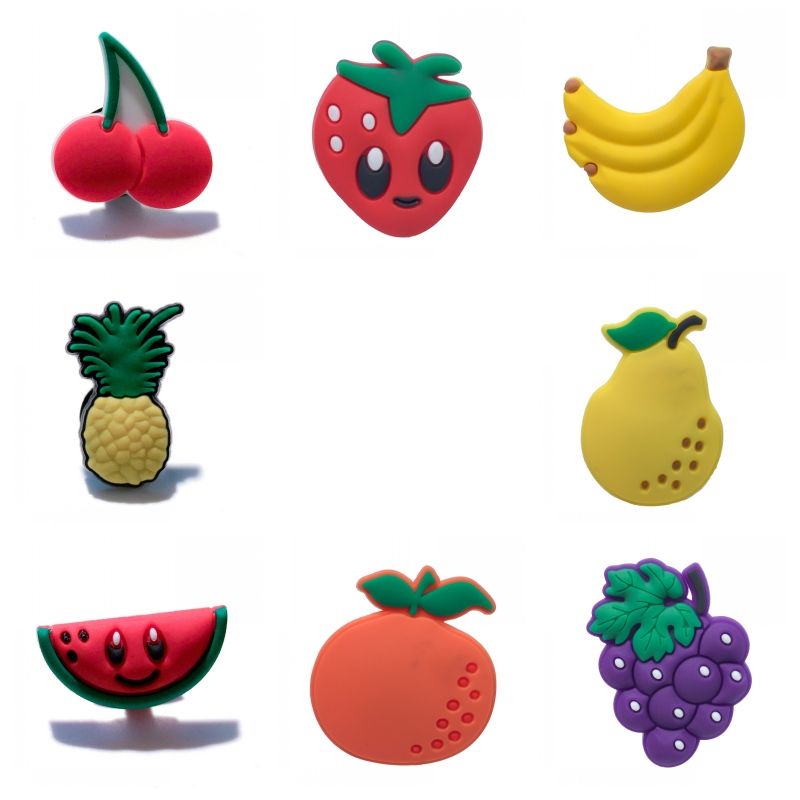 fruit croc charms