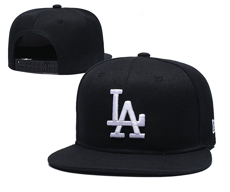all white la hat
