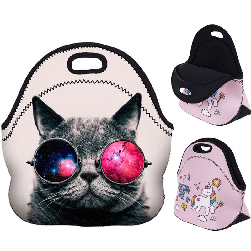neoprene lunch tote bag
