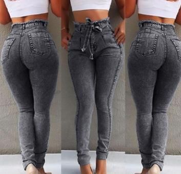 grey high waisted jeans womens