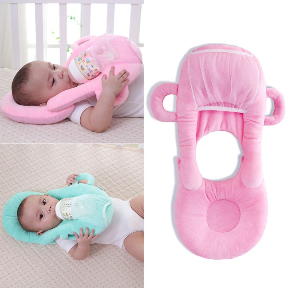 Newborn Baby Infant Anti Roll Pillow Sleep Pad Prevent Flat Head Soft Cushion WE
