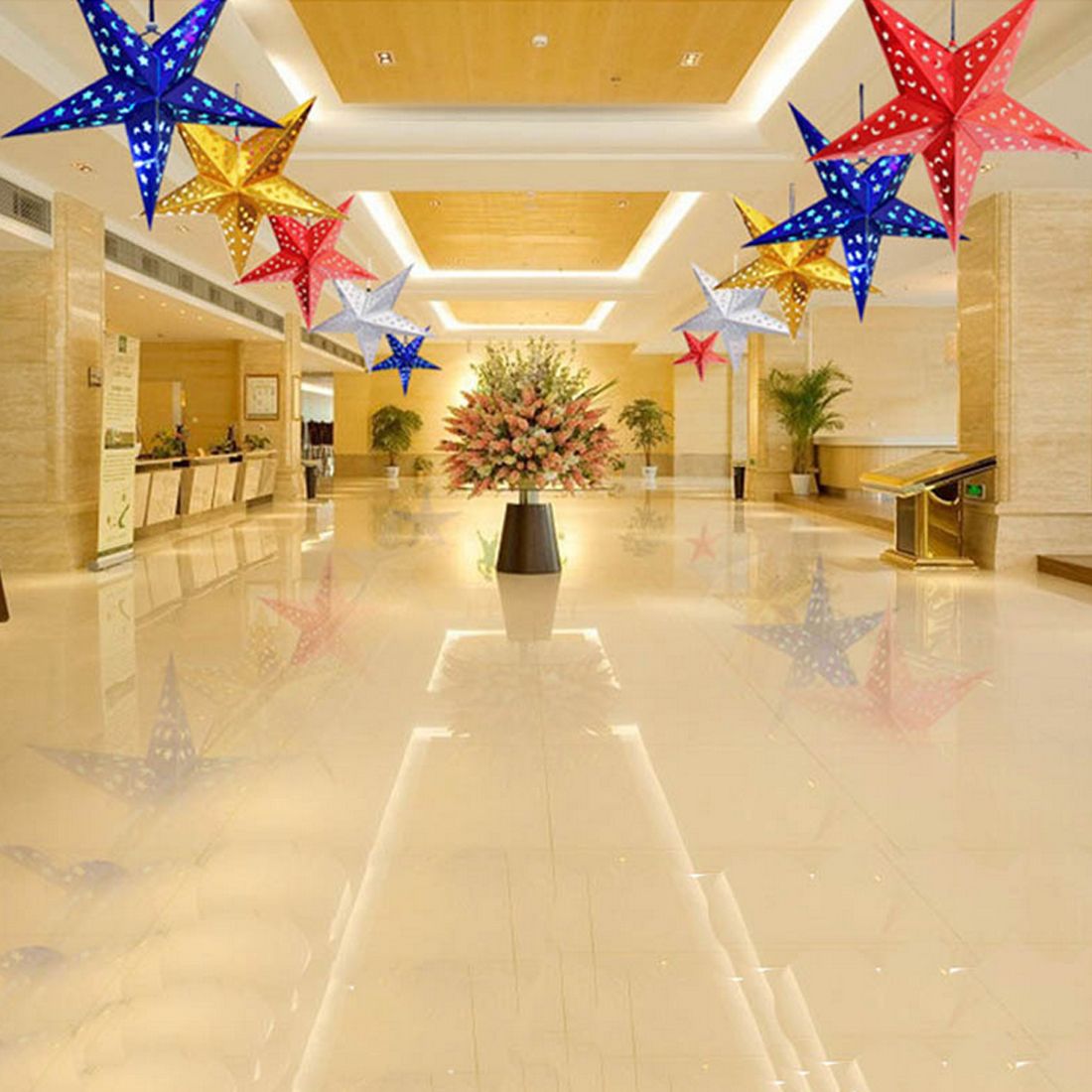30 60cm Diy Paper Stars Garland Star Hanging Decoration Christmas Ornaments Wedding Birthday Party Decoration Supplies Uk 2019 From Totwo10 Gbp 7 66