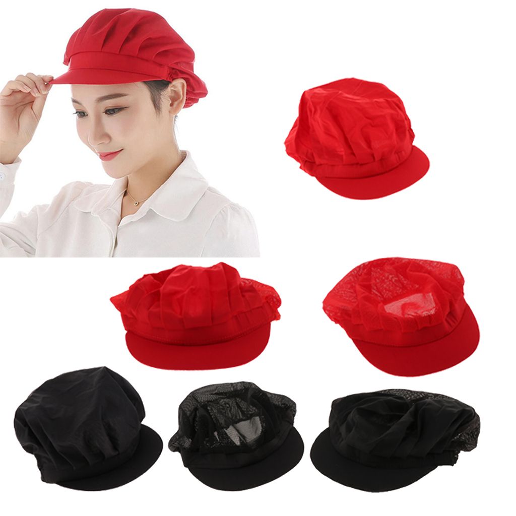 6 stücke koch einstellbar unisex küche bäckerchef elastische kappe hut