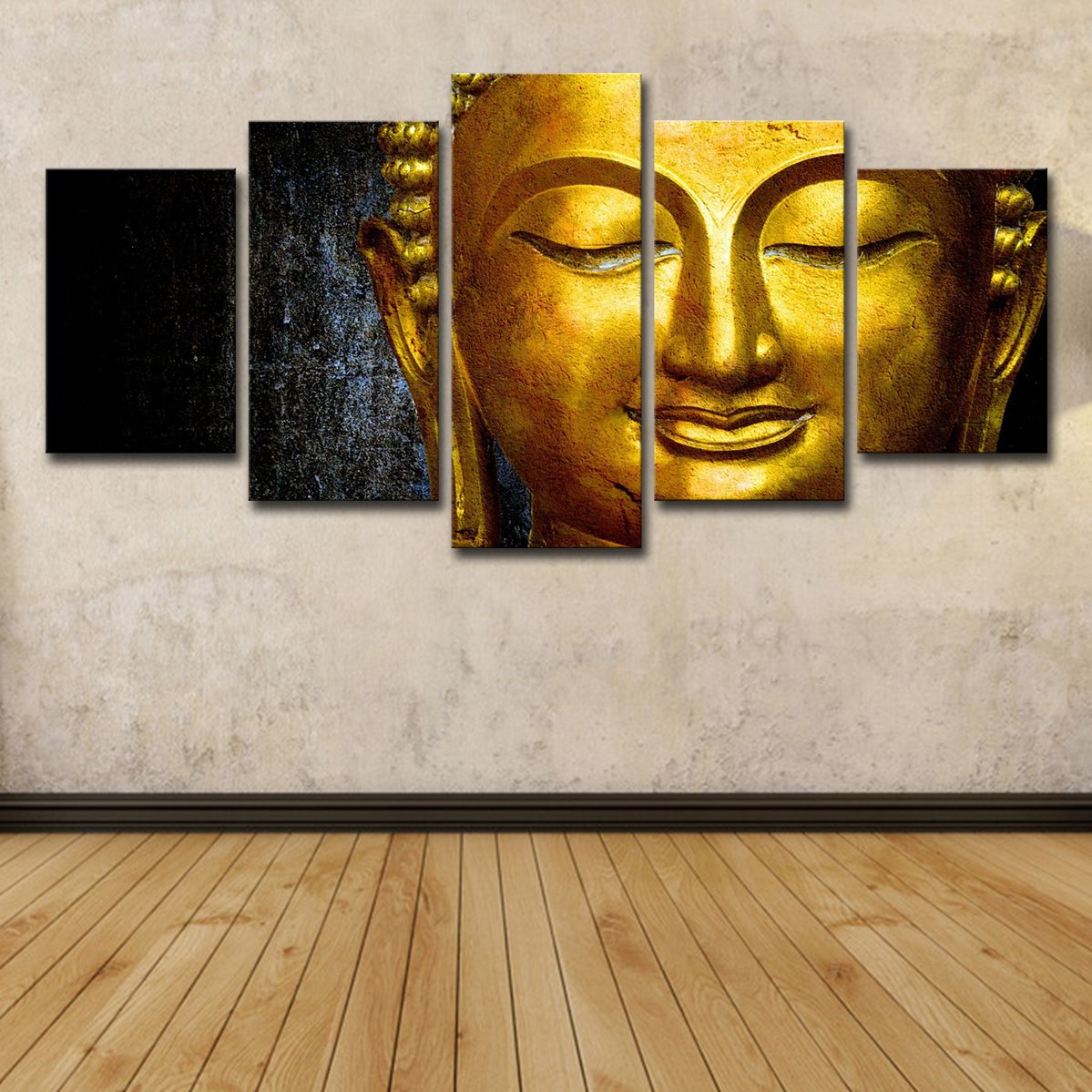 Hd Printed The Golden Buddha Painting Canvas Print Room Decor Print Poster Picture Canvas From Print Art Canvas 13 95 Dhgate Com