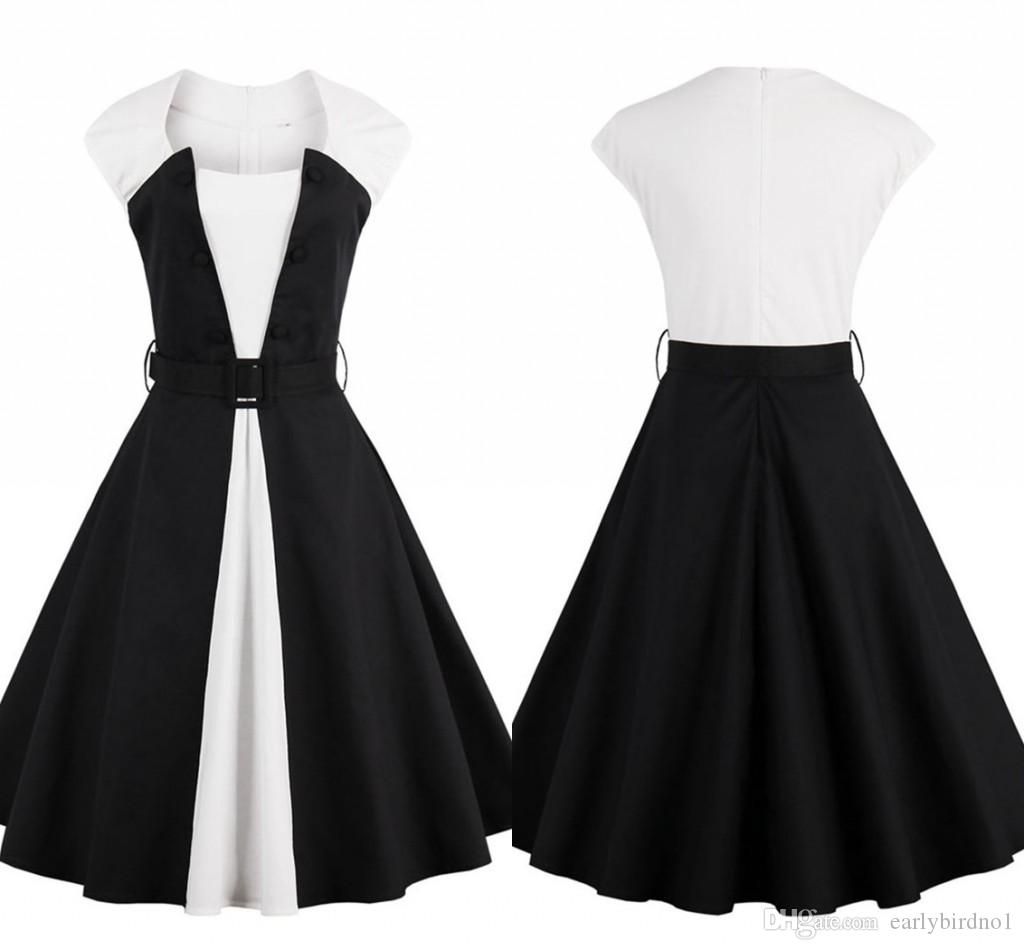 black and white short frock