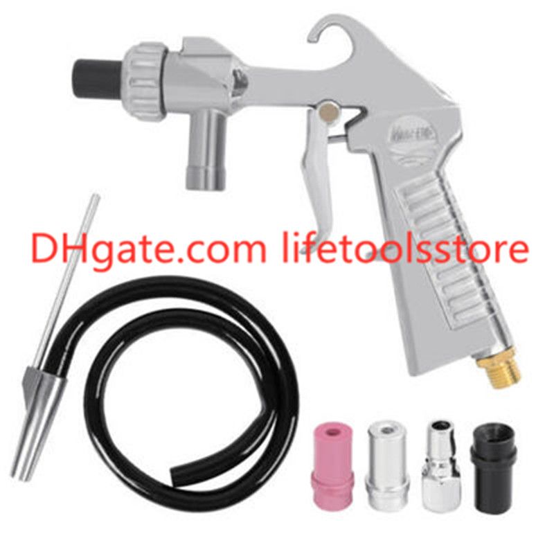 Air Powered Sandblaster Tool Kit with 3 sandblasting nozzles