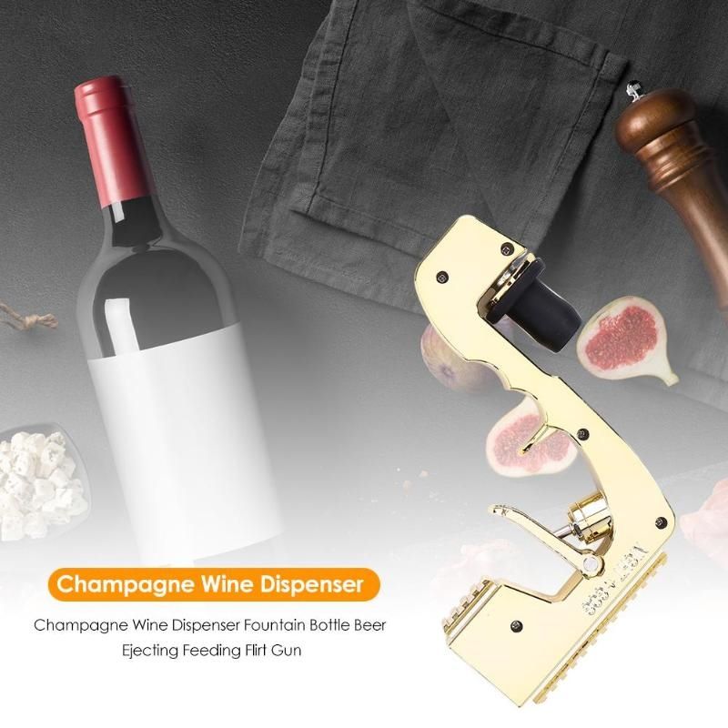Champagne Wine Dispenser Fountain Bottle Beer Ejector Feeding Flirt Gun