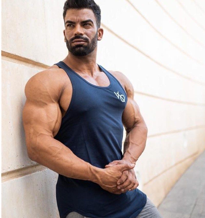 Muscle Sports VO Vest Mens Designer T 