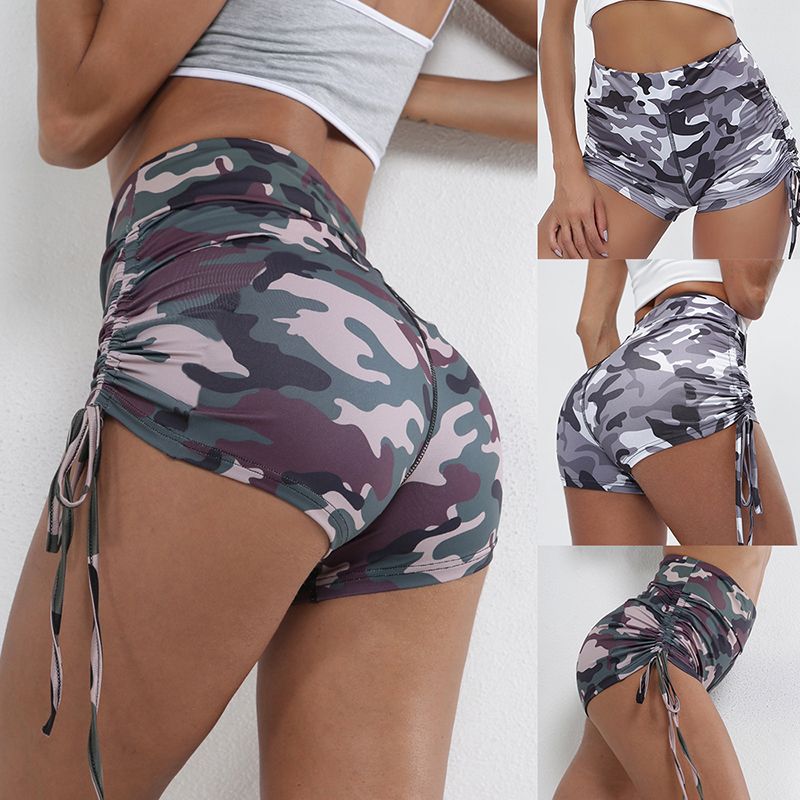 womens camo workout shorts