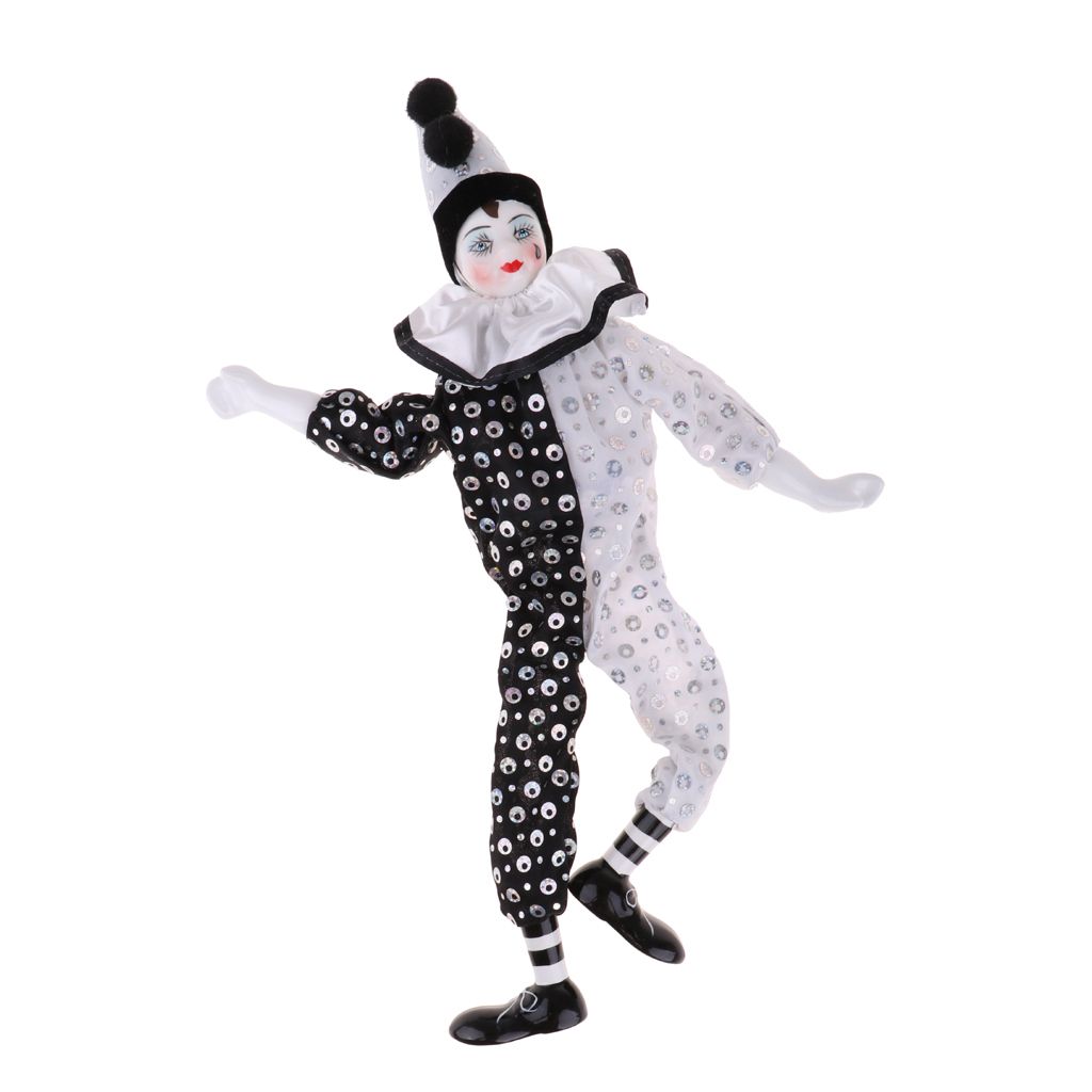 vintage porcelain clowns