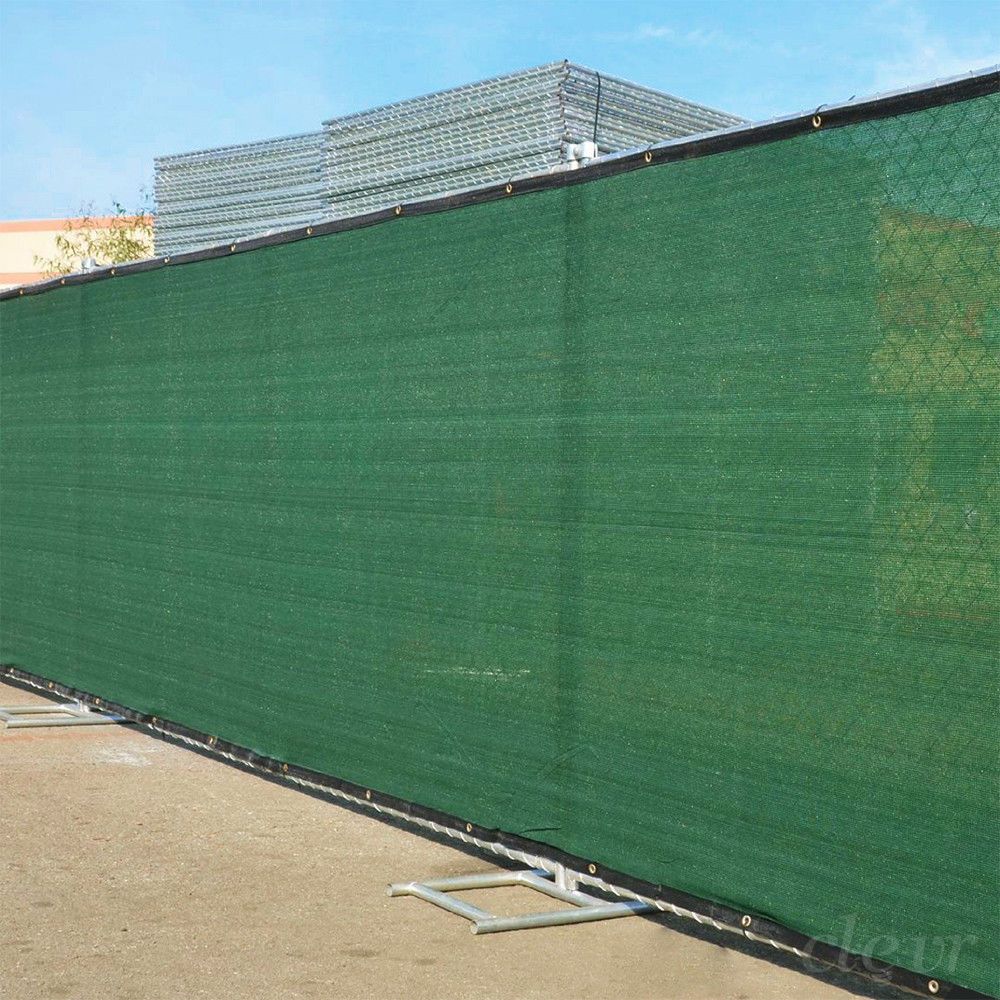 Green 6' x 50' Fence Windscreen Privacy Screen Shade Cover Fabric Mesh Tarp 