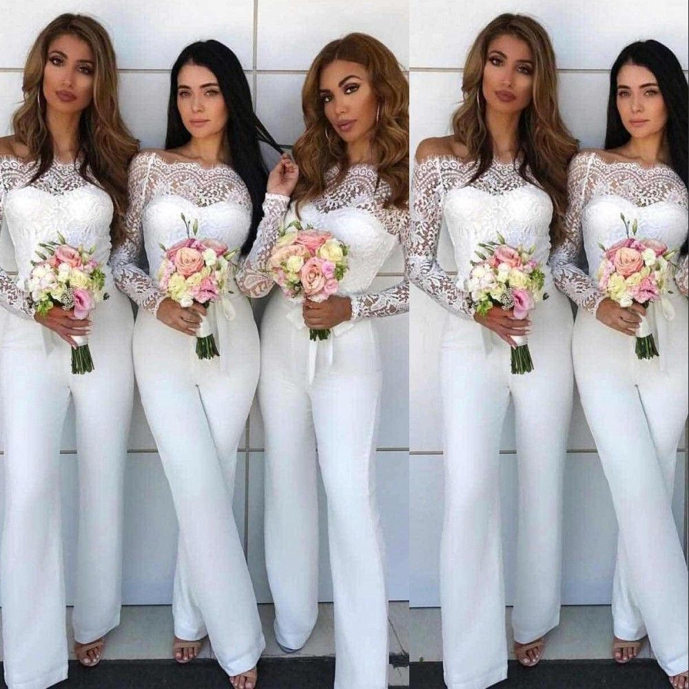 bridesmaid in pants