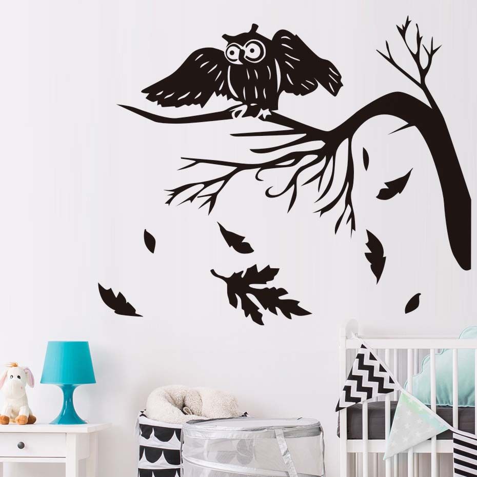 Compre La Caida De Las Hojas De Otono Arbol Noctambulos Pared Del