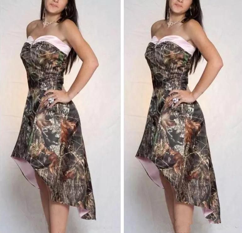 camo bridesmaid dresses cheap