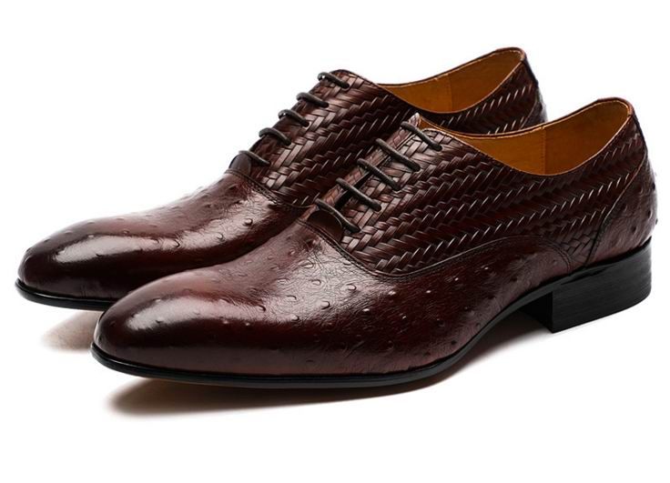 ostrich skin dress shoes