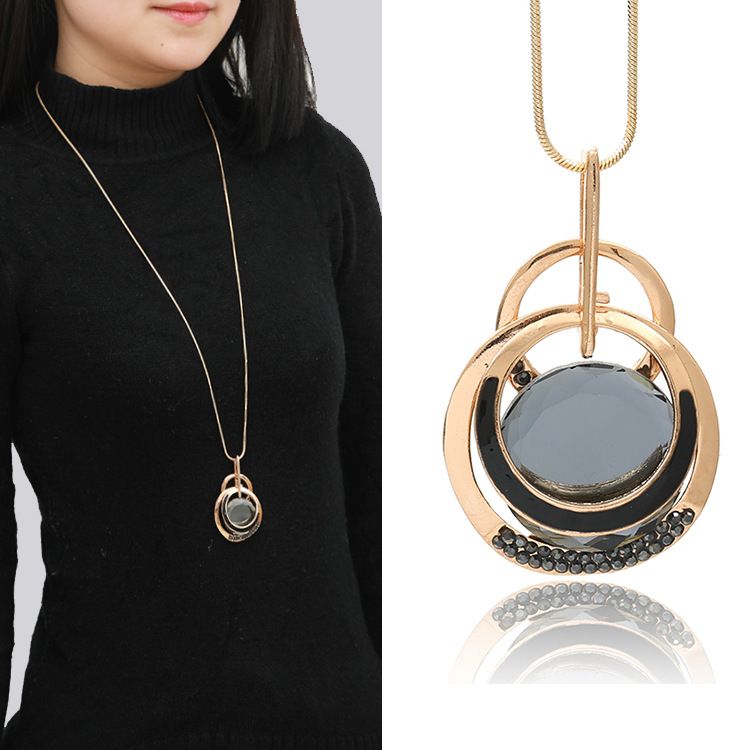 Collar largo para mujer Modelo atmosférico Accesorios de ropa Accesorios de fábrica Ventas directas de fábrica Carga gratuita