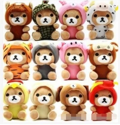 الجملة شحن مجاني جديد Rilakkuma دمى ترتدي زودياك التميمة ازياء جميلة أفخم لعبة محشوة دمى الحيوانات مع المصاص 2021 من Ytkids 164 86ر س موبايل Dhgate