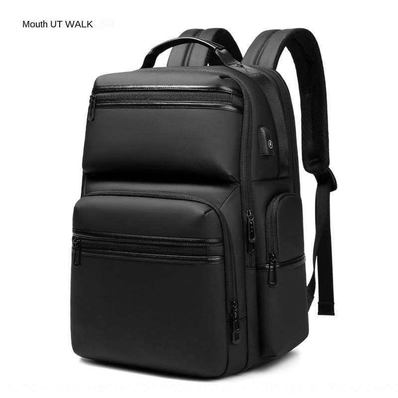 black cloth backpack