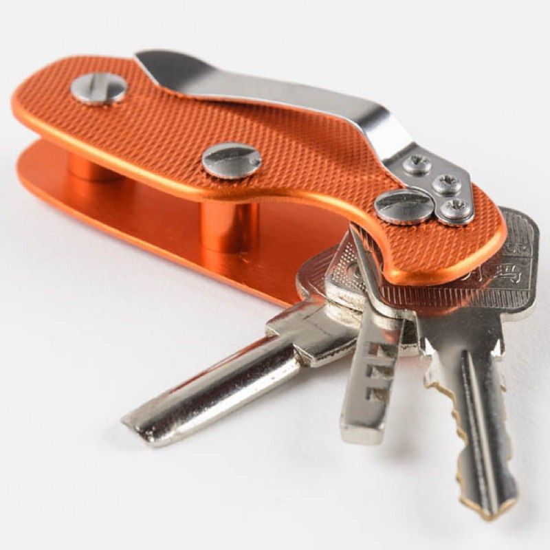 Keychain Organizer Clip Aluminum Key Holder Folder Keyring Case Pocket Tool 