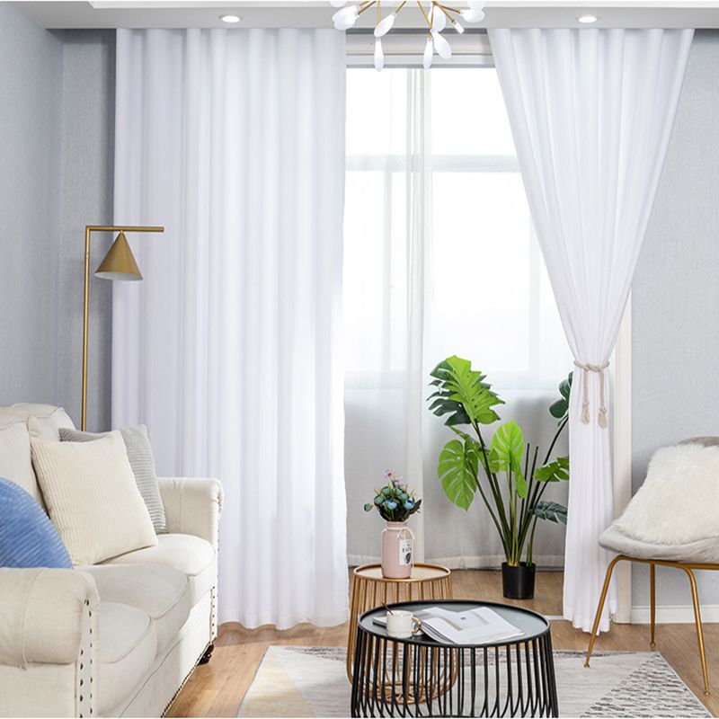 compre cortinas transparentes de seda blanca cortina de pantalla salon dormitorio cortinas de pantallas de seda cortinas lisas pantalla blanca sala