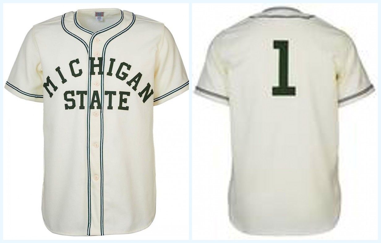 michigan state baseball jersey