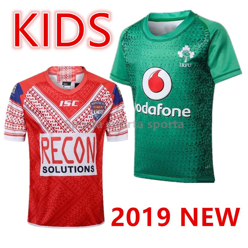 2021 2018 Ireland IRFU Kids Rugby Jerseys 18 19 Boy TONGA RUGBY LEAGUE