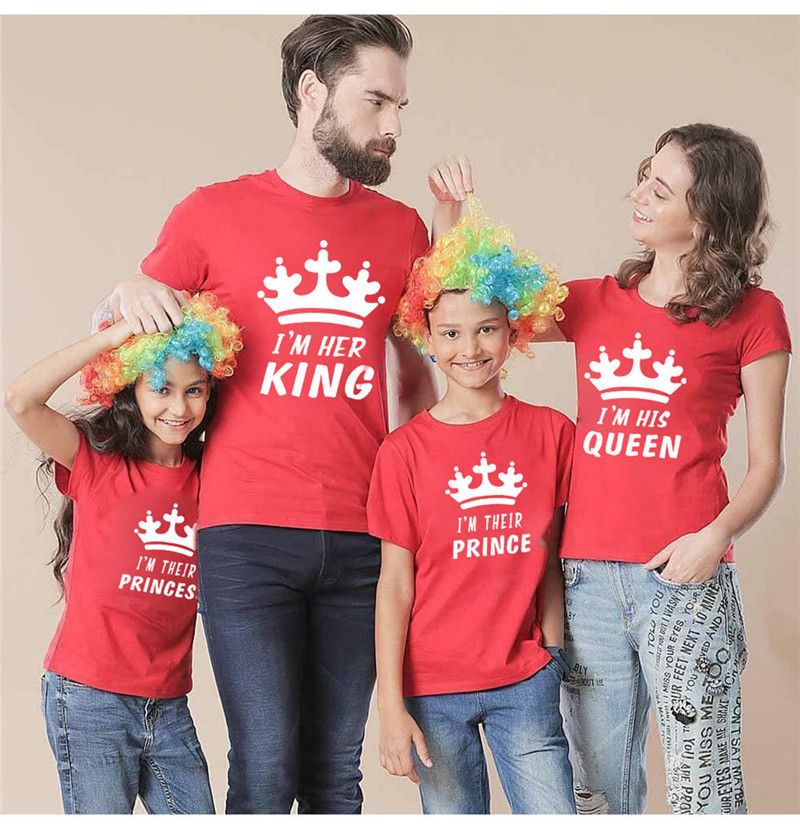 I am Her King, I am His Queen, I am Their Prince, I am Their Princess,  Matching Family Shirts