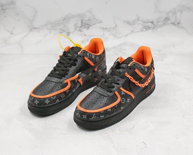 air force preto laranja