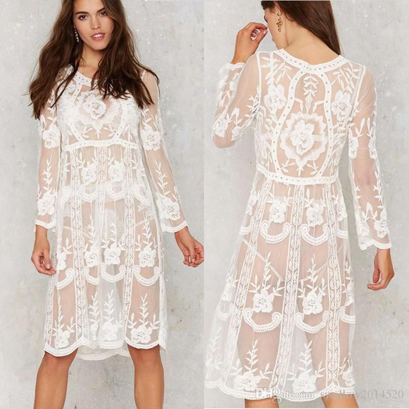 white embroidered summer dress