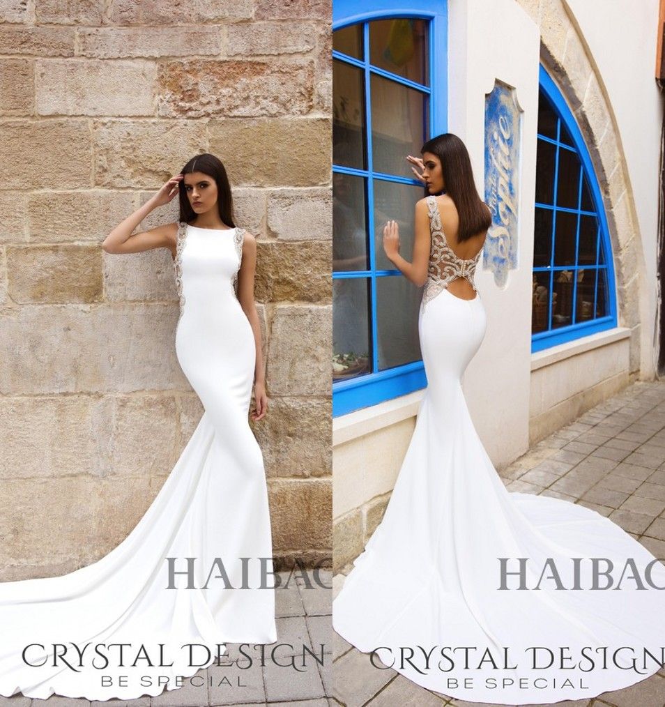 simple elegant white dress