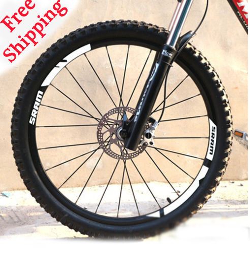 SRAM S80 RIM DECAL SET FOR TWO WHEELS GREEN