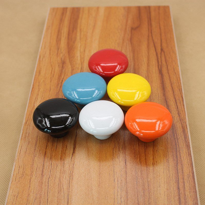 2020 Ceramic Dresser Knob Children Drawer Door Handle Pulls Kids