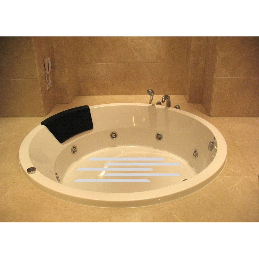 Redondas 15cm & Tiras 2 * 38cm Tiras Antideslizantes Bañera y Ducha TOFBS Pegatinas Antideslizantes Bañera Tiras de Seguridad para Baño y Escaleras 24pcs Tiras 2 * 38cm, Negro