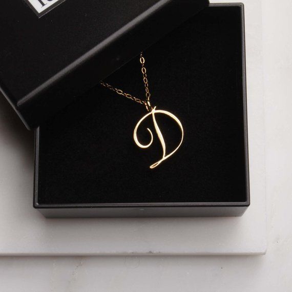 Monogram English Initial Alphabet D 