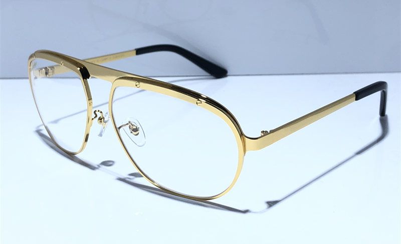 Gold Frame Clear Lens