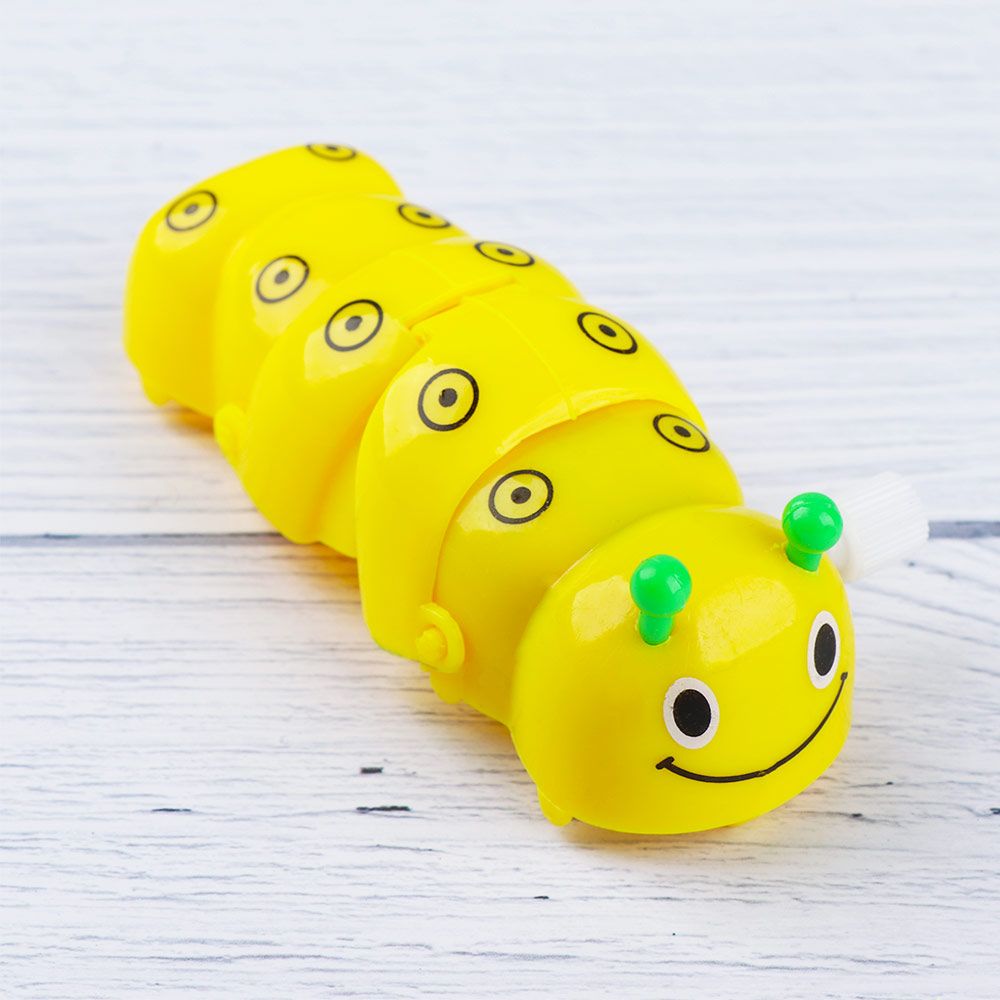 Mini Funny Caterpillar Shape Wind Up Toy Baby's Clockwork Toy Gifts Color Random 