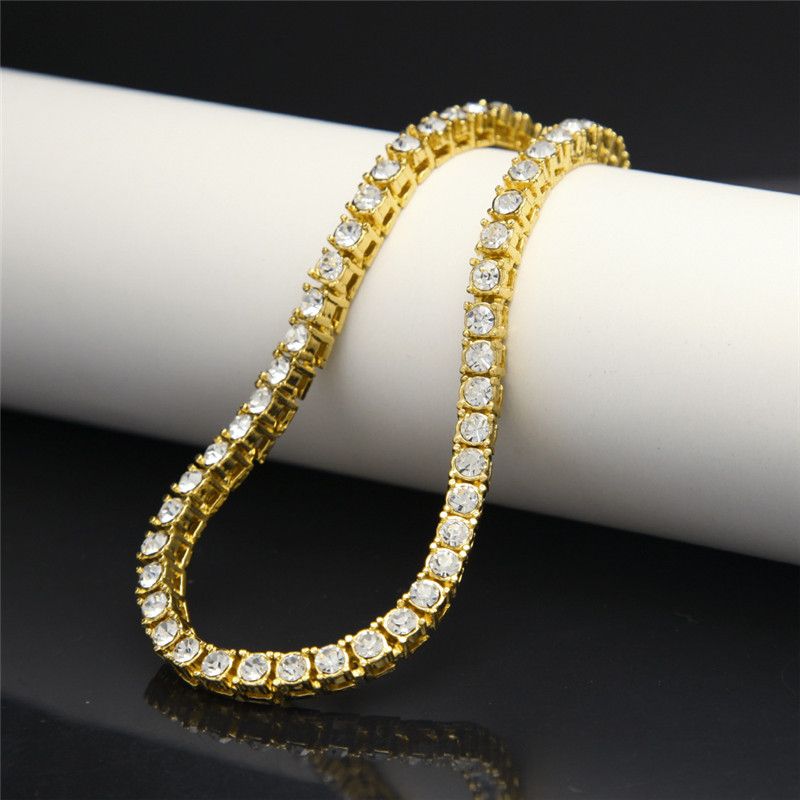 Gold Diamond Tennis Bracelet Jewelry 