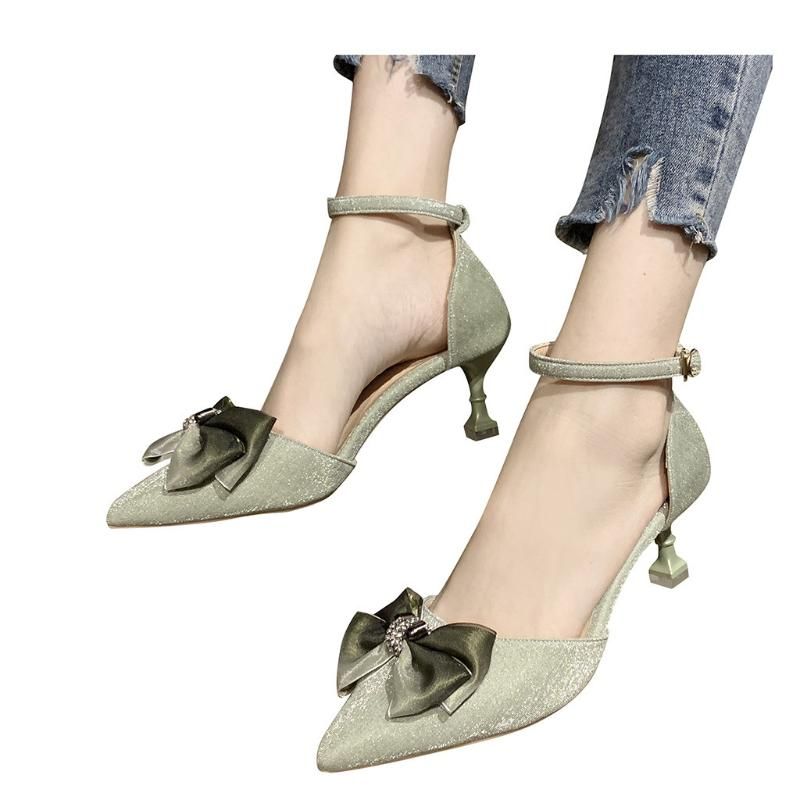 Sagace Ladies High Heel Stiletto Shoes Bowknot Sandals Shoes Thin