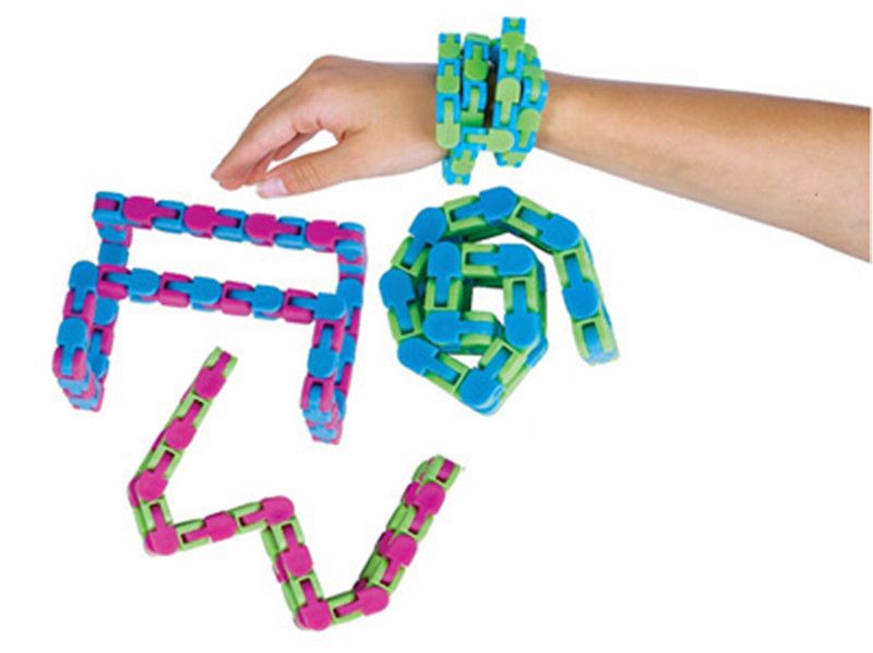 Wacky pista Snap y haga clic en juguetes niños Autismo Serpiente Rompecabezas Clásico Sensorial Juguete AP 