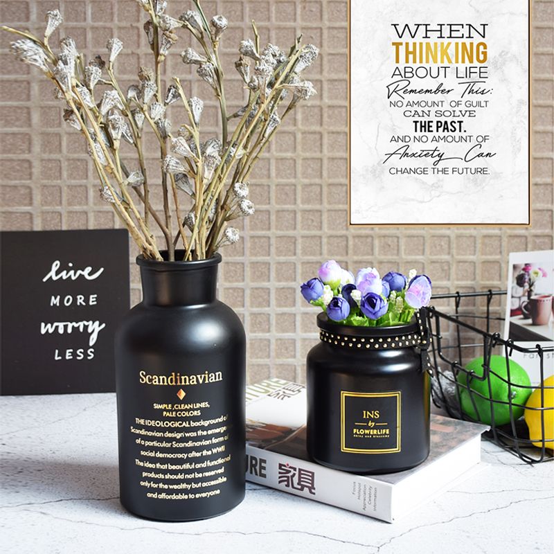 Home Decoration Nordic Vase Glass Vase Flower Vases Figurines
