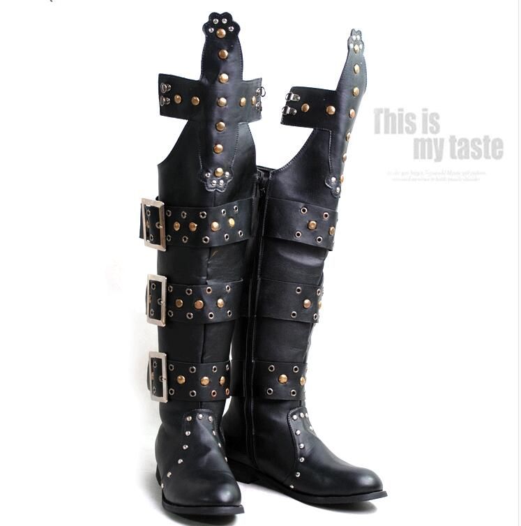 botas punk masculinas