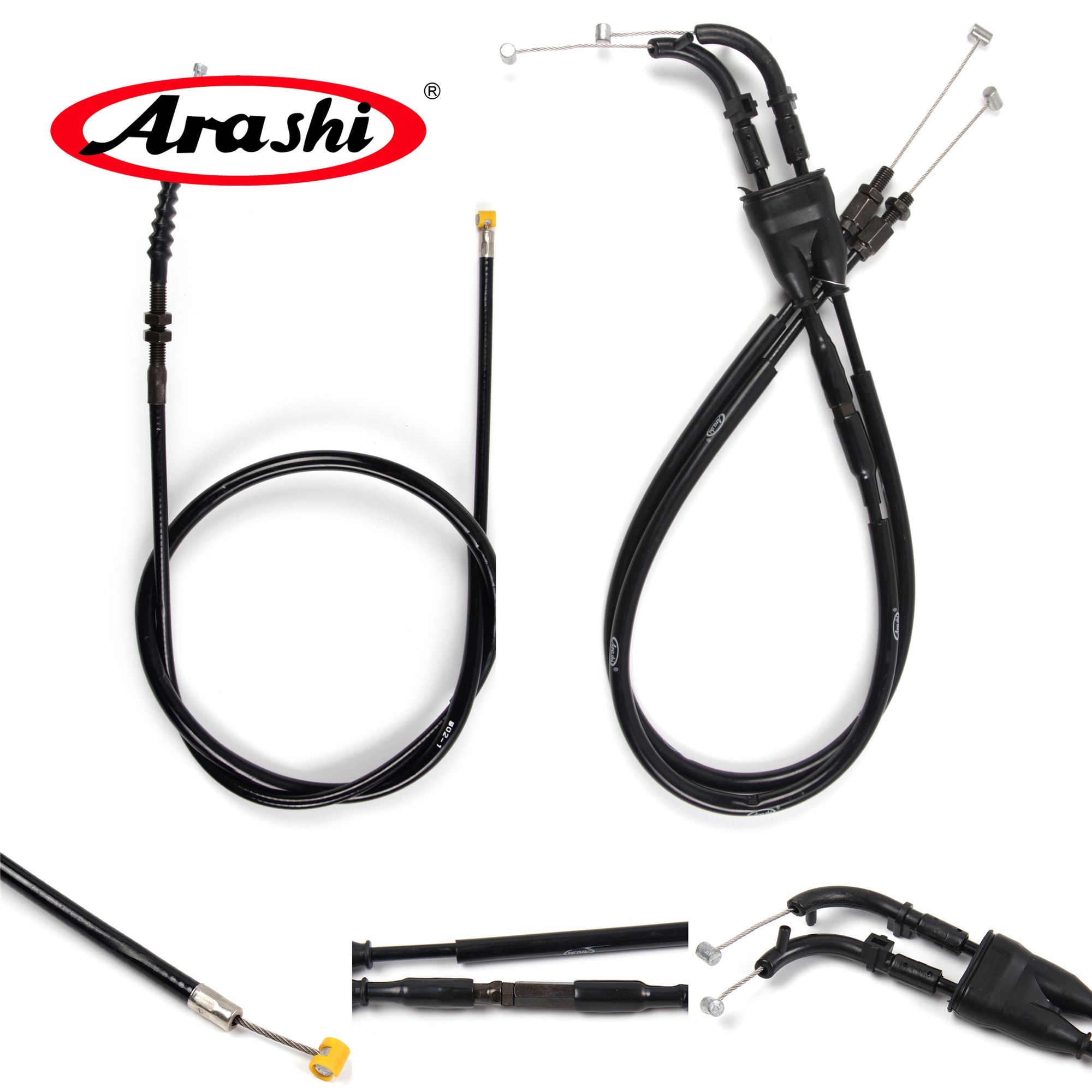 2020 Arashi Motorcycle Throttle Cables Clutch Cable Wire Lines Linkage