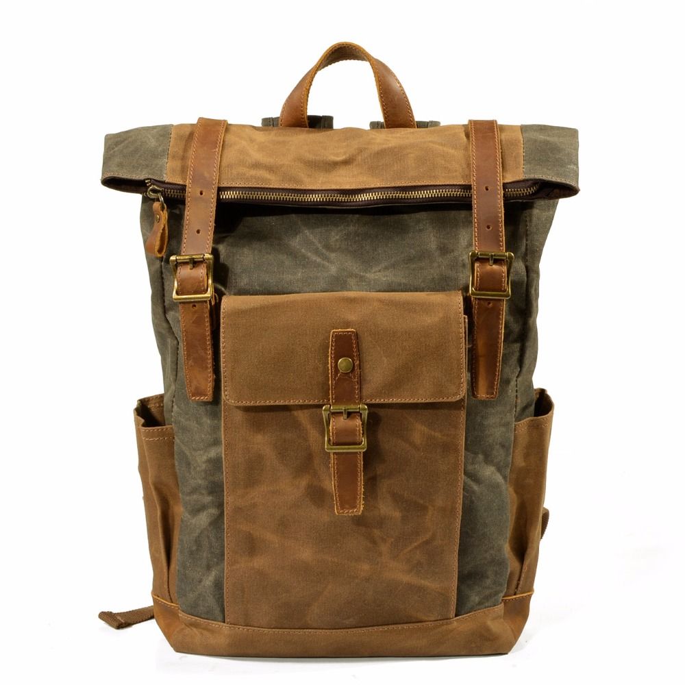 waterproof canvas rucksack