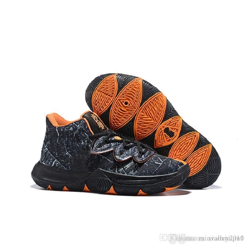 2019 What The Kyrie 5 V Mens Basketball Shoes For Sale Irving 5S Black White BHM Oreo Colorful Kids Boys Sneakers With Original Box From