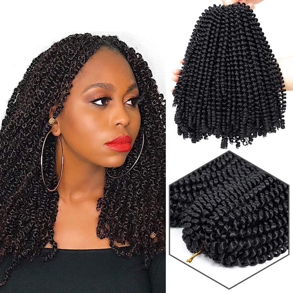 2020 Pack 8 Inch 30strands Kinky Curl Spring Twist Crochet Braids