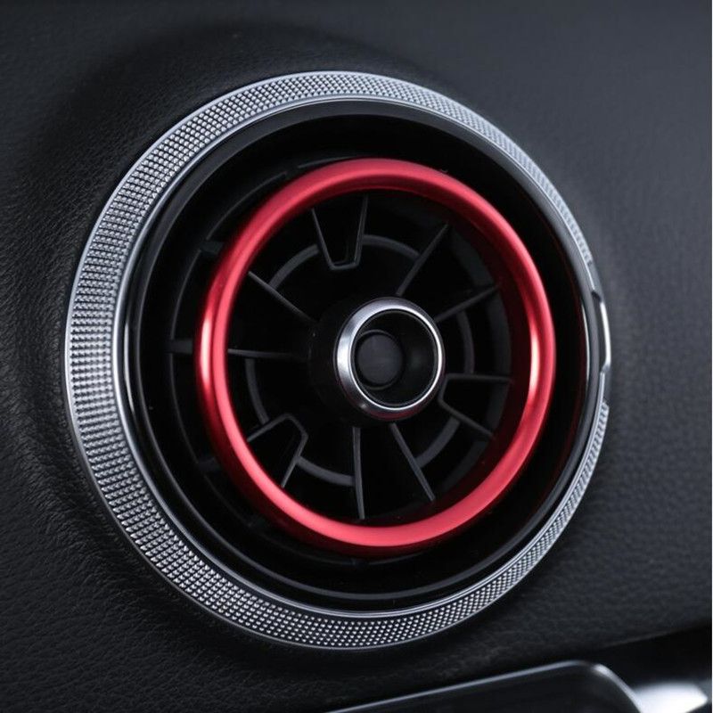 Prospective Centre Console AC Climatiseur AC Cadre Cadre Cadre Coupe intérieure Aide intérieure pour Audi A1 Air intérieur Vents Air Permine Stickers Stickers Cylisme Color Name : Blue