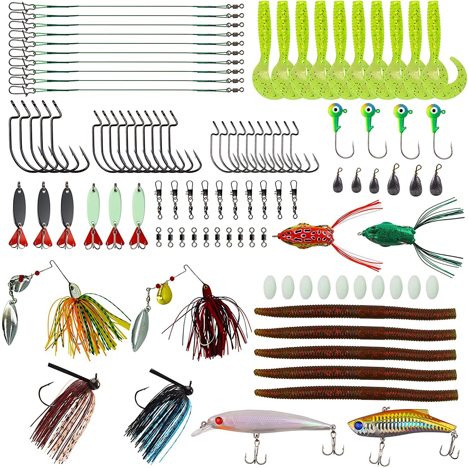 CHSEEO Fishing Lure Kits 16pcs Fishing Lure Set Fishing Baits Kit With