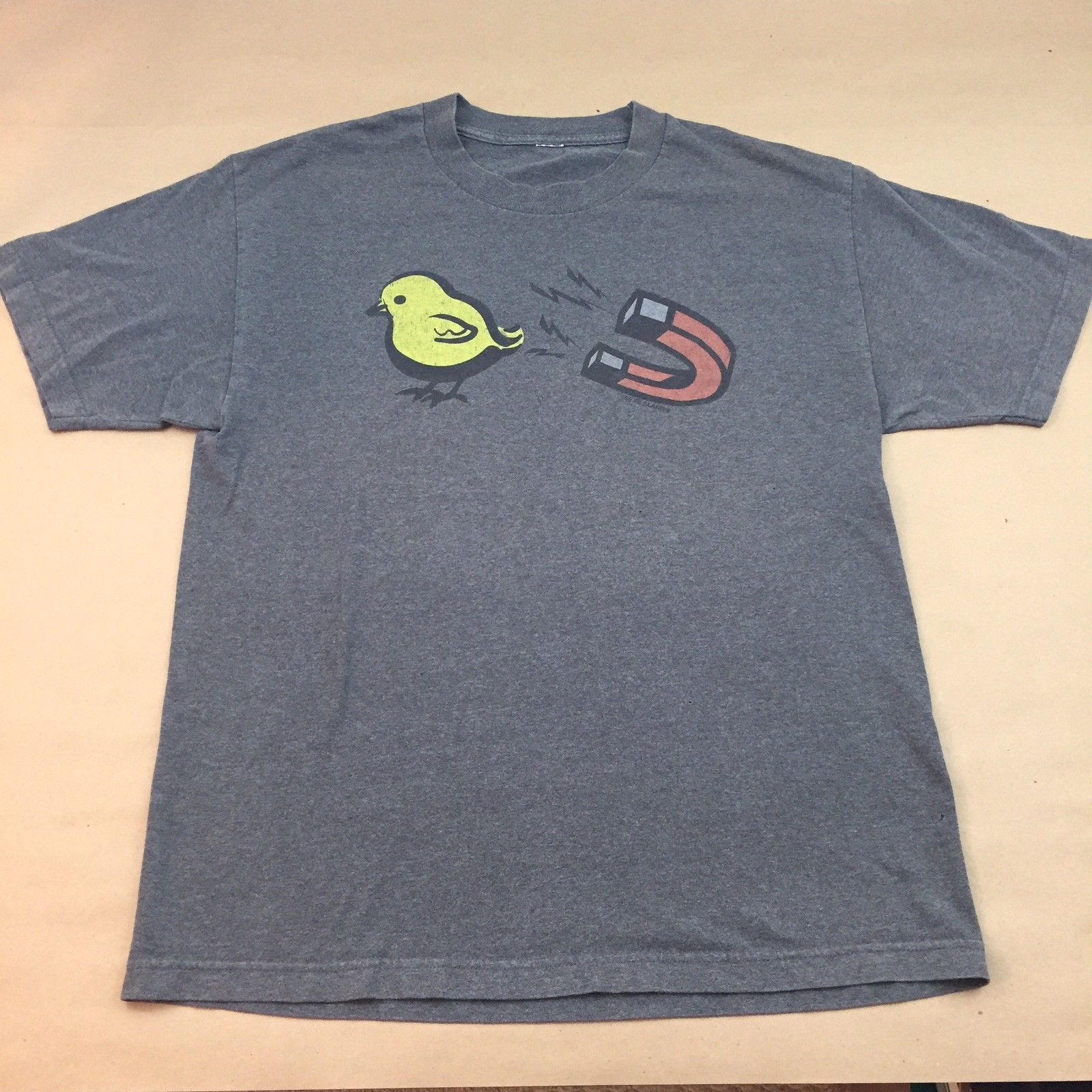 Chick Magnet Chicken Farm Sexy Slang Gray L Large Short Sleeve T