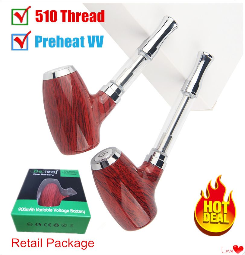 Authentic E Pipe KY32 Vaporizer Kit Beleaf Vape Mods 900mAh Preheating VV Variable Voltage 510